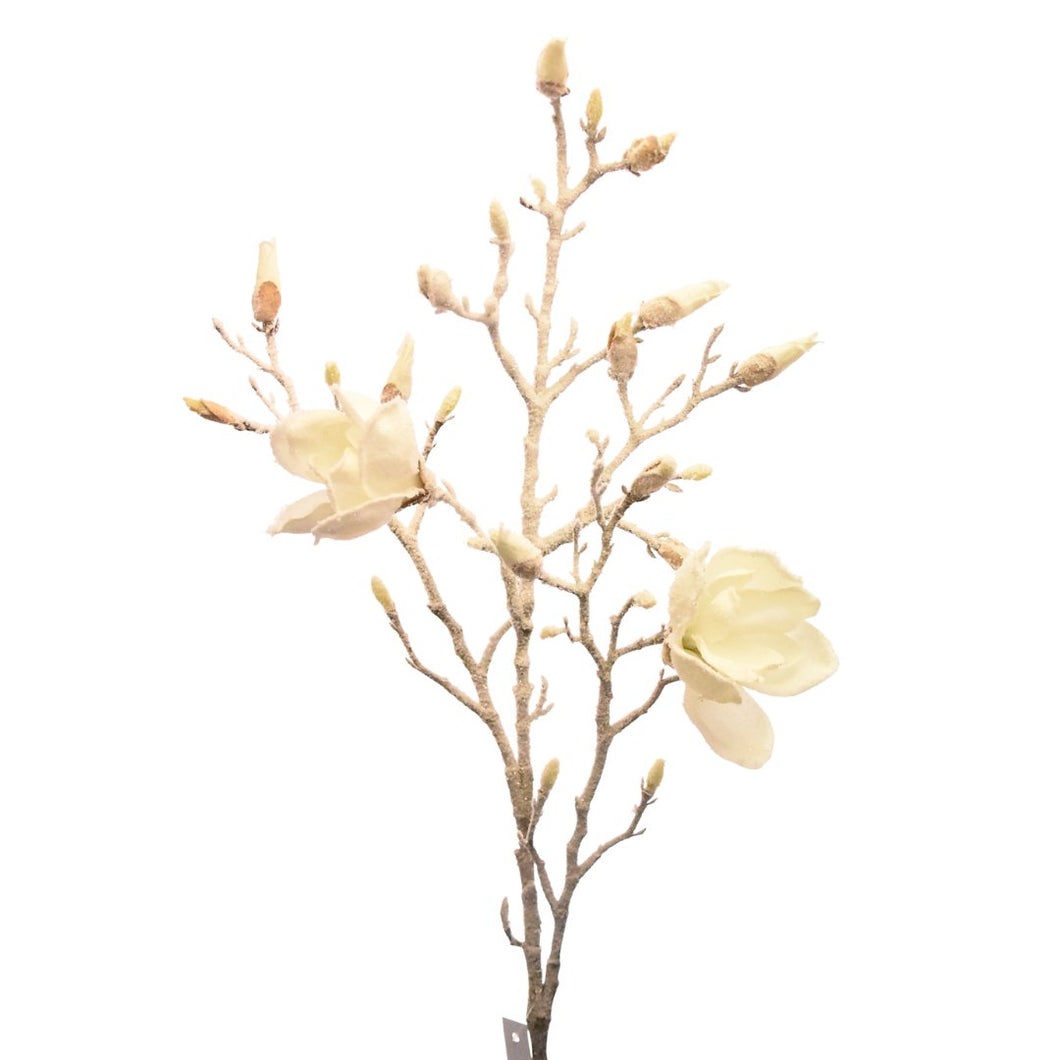White Faux Magnolia Stem - Set of 4 - ironyhome