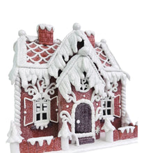 White Frosted Gingerbread House - ironyhome