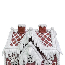 White Frosted Gingerbread House - ironyhome