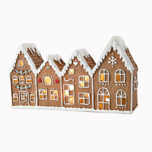 White Frosting Gingerbread House Lane - ironyhome