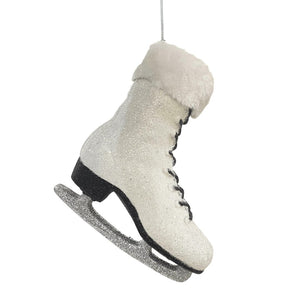 White Ice Skate Ornament