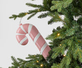 White & Pink Striped Candy Cane - Set of 4 - ironyhome