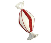 White & Red Glass Candy Ornament - Set of 6 - ironyhome