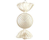 White Swirl Candy Ornament - Set of 6 - ironyhome