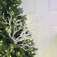 White Tree Branch Christmas Tree Pick - ironyhome