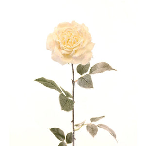 White Winter Faux Rose