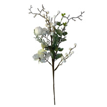 White Winterberry and Leaf Festive Pick - Set of 6 - ironyhome