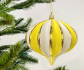 White & Yellow Onion Ornament - Set of 4 - ironyhome