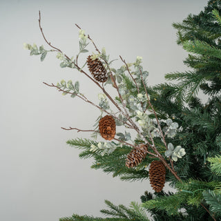 Winter Foliage & Pinecone Tree Pick - Set of 6 - ironyhome